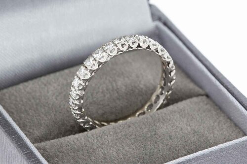 14 Karaat Alliance ring met ca 1.12 ct Diamant - 18,4 mm