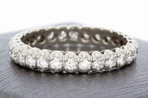 14 Karaat Alliance ring met ca 1.12 ct Diamant - 18,4 mm