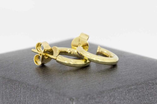 Gouden creolen dames 14 karaat - 1,2 cm