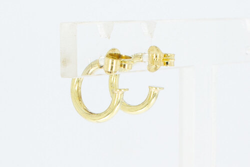 Gouden creolen dames 14 karaat - 1,2 cm
