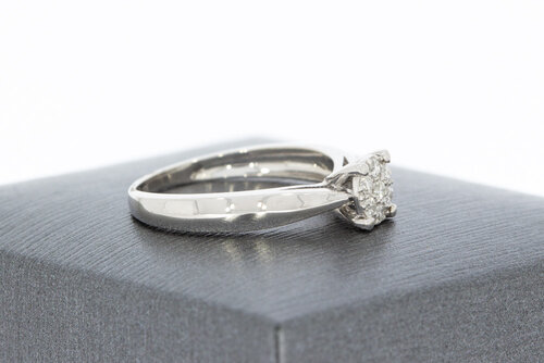 Ring dames 9 karaat met diamant 0,07 crt - 16 mm (1,9 g)