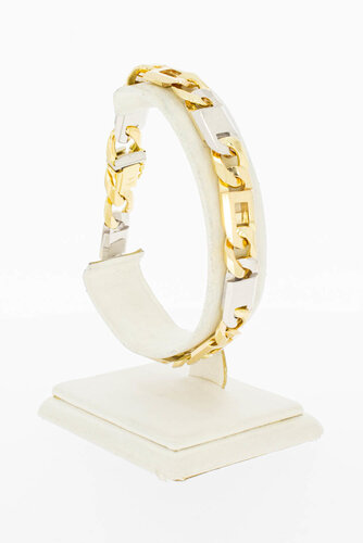 Bicolor gouden rolex armband heren 18 karaat - 21,4 cm