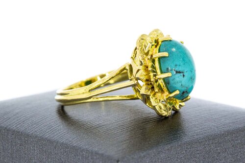 Vintage gouden ring dames 18 karaat - 17,6 mm