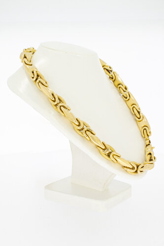Gouden koningsketting heren 18 karaat - 65 cm