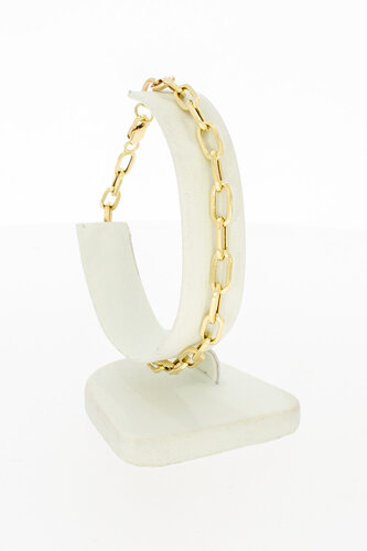 Gouden anker armband dames 14 karaat - 23,3 cm