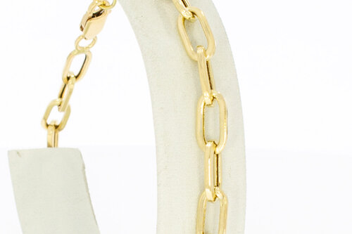 Gouden anker armband dames 14 karaat - 23,3 cm
