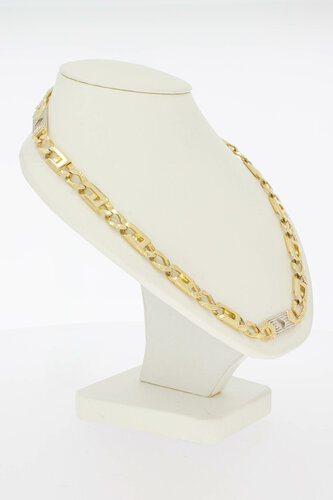 Witgouden rolex ketting heren 14 karaat - 72,1 cm