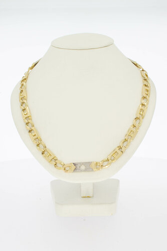 Witgouden rolex ketting heren 14 karaat - 72,1 cm