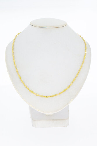 Gouden gourmet ketting dames 14 karaat - 35,4 cm