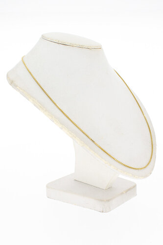 Gouden venetiaanse ketting dames 18 karaat - 31 cm