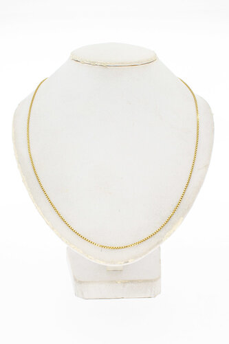 Gouden venetiaanse ketting dames 18 karaat - 31 cm