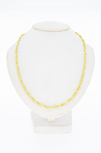 Gouden collier dames 14 karaat - 38 cm