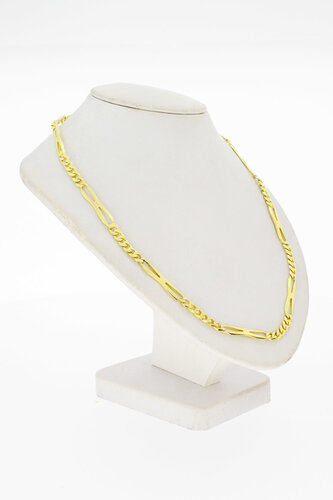 Vintage gouden gourmet ketting dames 14 karaat - 39,6 cm