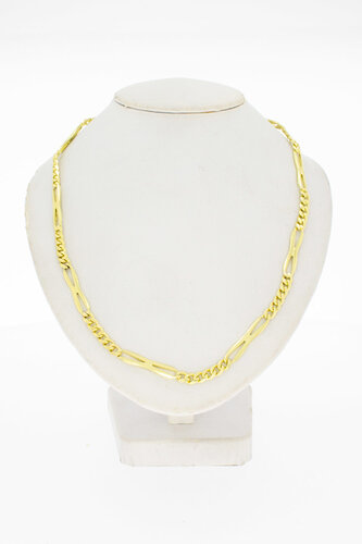 Vintage gouden gourmet ketting dames 14 karaat - 39,6 cm
