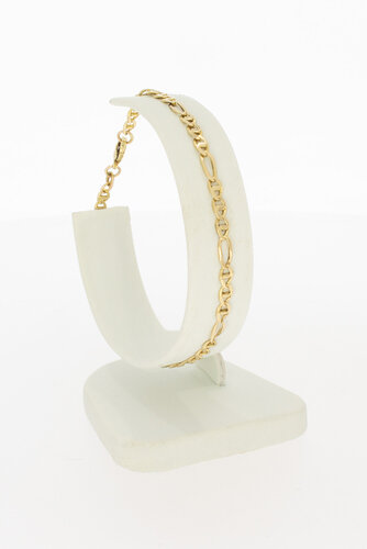 Gouden anker armband 14 karaat - 19,5 cm