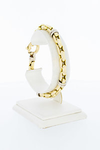 18 Karaat gouden Staafjes armband - 21 cm