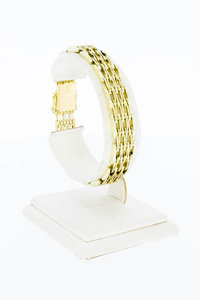 14 Karaat gouden Staafjes armband - 19,0 cm