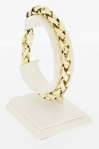 14 Karaat gouden Vossenstaart armband - 22 cm