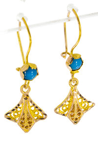 gouden oorhangers gouden oorhangers